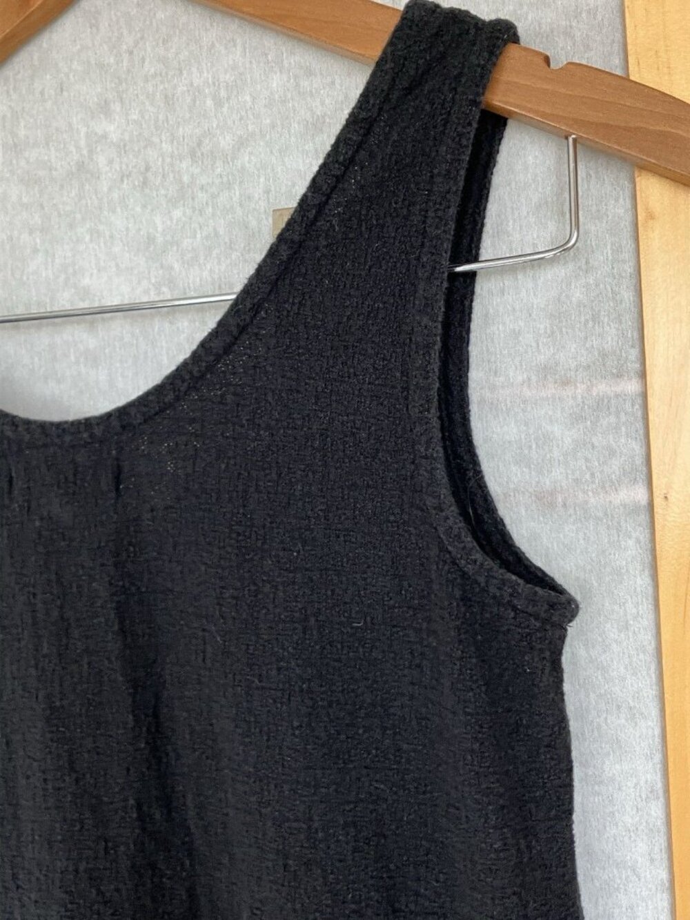 Madewell Short Black Romper Sleeveless Pockets Tie Waist, Cotton Knit Size XXS - Picture 8 of 10